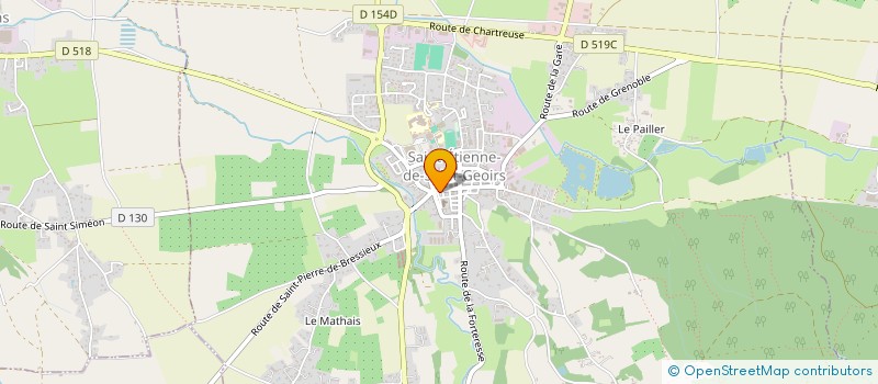 localisation de l'entreprise MADAME ELISABETH DA SILVA  SAINT-ETIENNE-DE-SAINT-GEOIRS