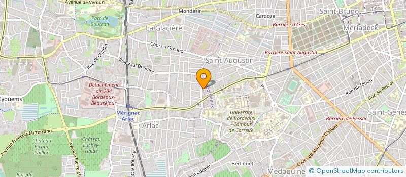 localisation de l'entreprise MADAME ELISABETH DARQUEY  MERIGNAC