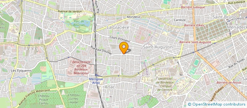 localisation de l'entreprise MADAME ELISABETH DAUSSY  MERIGNAC