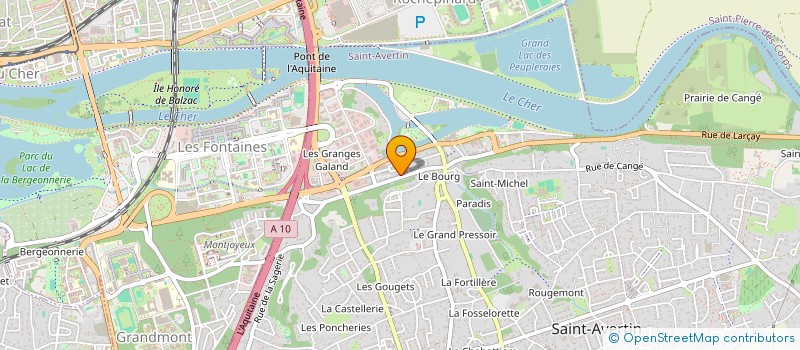localisation de l'entreprise MADAME ELISABETH DAVEAU  SAINT-AVERTIN