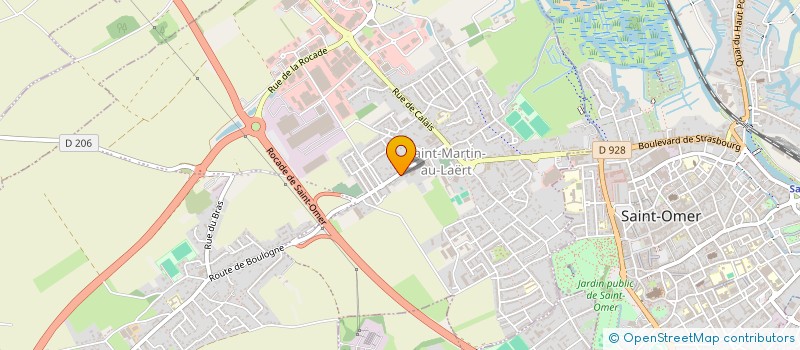 localisation de l'entreprise MADAME ELISABETH DAVID  SAINT-OMER