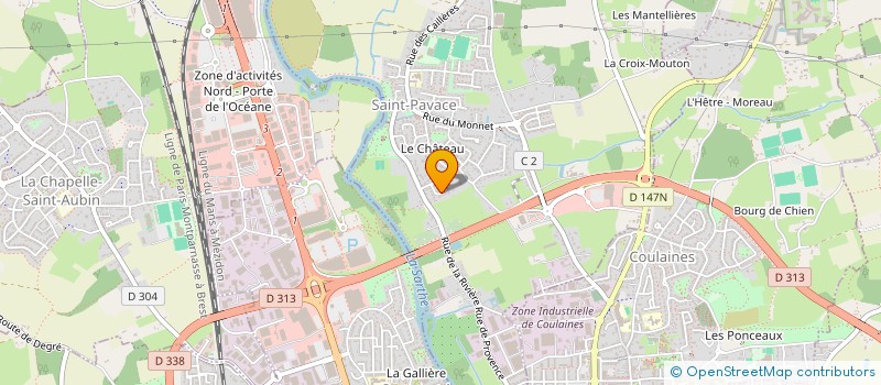 localisation de l'entreprise MADAME ELISABETH DAVID  SARGE-LES-LE-MANS