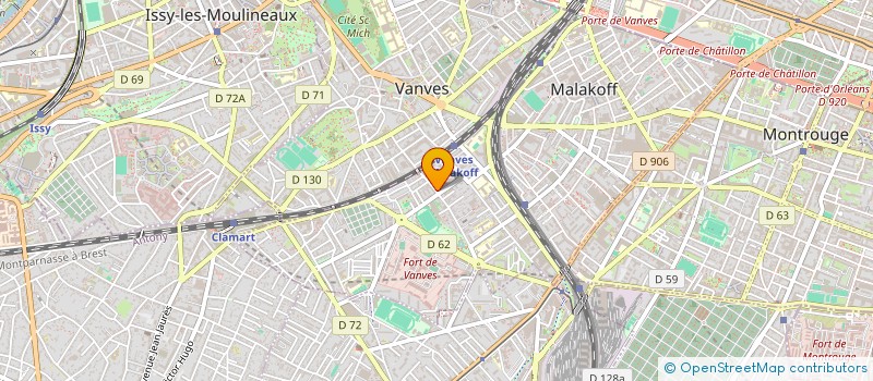 localisation de l'entreprise MADAME ELISABETH DE LA MONNERAYE à MALAKOFF