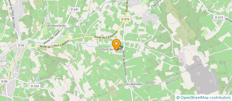 localisation de l'entreprise MADAME ELISABETH DE LUCAS  BEDOIN