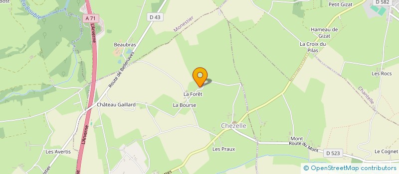 localisation de l'entreprise MADAME ELISABETH DE MARESCHAL  VOUSSAC