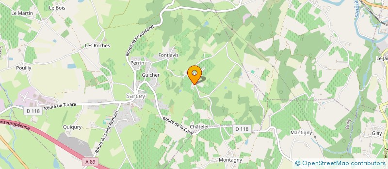 localisation de l'entreprise MADAME ELISABETH DE MONTMORILLON  VINDRY-SUR-TURDINE