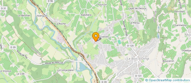 localisation de l'entreprise MADAME ELISABETH DE SAINT-ROMAIN  VAL D'OINGT