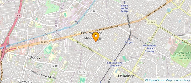 localisation de l'entreprise MADAME ELISABETH DE SOUSA à LES PAVILLONS-SOUS-BOIS