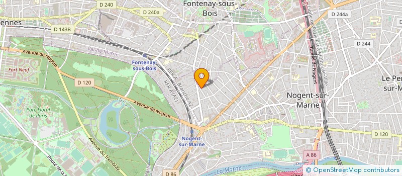 localisation de l'entreprise MADAME ELISABETH DE SOUSA à NOGENT-SUR-MARNE