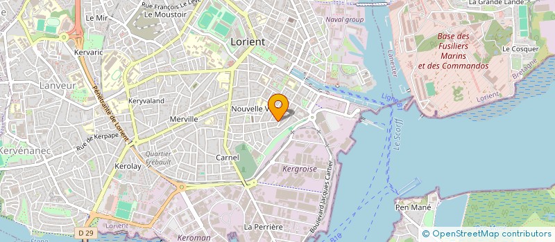 localisation de l'entreprise MADAME ELISABETH DE TESSIERES à LORIENT