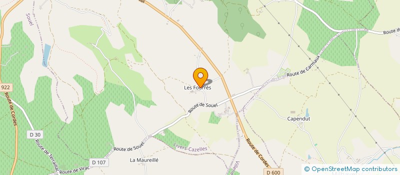 localisation de l'entreprise MADAME ELISABETH DEFAU à LIVERS-CAZELLES