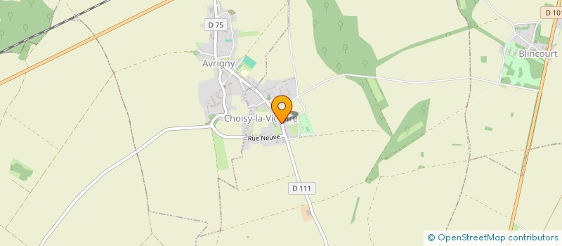 localisation de l'entreprise MADAME ELISABETH DELAITRE  CHOISY-LA-VICTOIRE