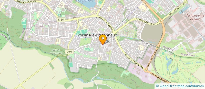 localisation de l'entreprise MADAME ELISABETH DELANDE  VOISINS-LE-BRETONNEUX