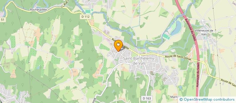 localisation de l'entreprise MADAME ELISABETH DELAUNAY  SAINT-BARTHELEMY-DE-VALS