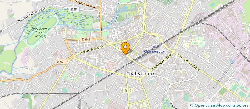 localisation de l'entreprise MADAME ELISABETH DELETANG à CHATEAUROUX