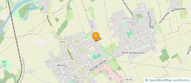 localisation de l'entreprise MADAME ELISABETH DELEVALLEE  ANNULLIN