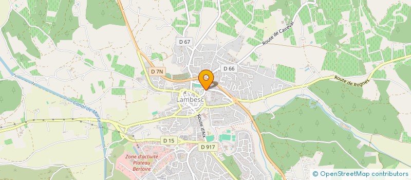 localisation de l'entreprise MADAME ELISABETH DELLI PAOLI  LAMBESC