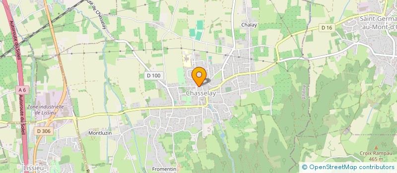 localisation de l'entreprise MADAME ELISABETH DELORME  CHASSELAY