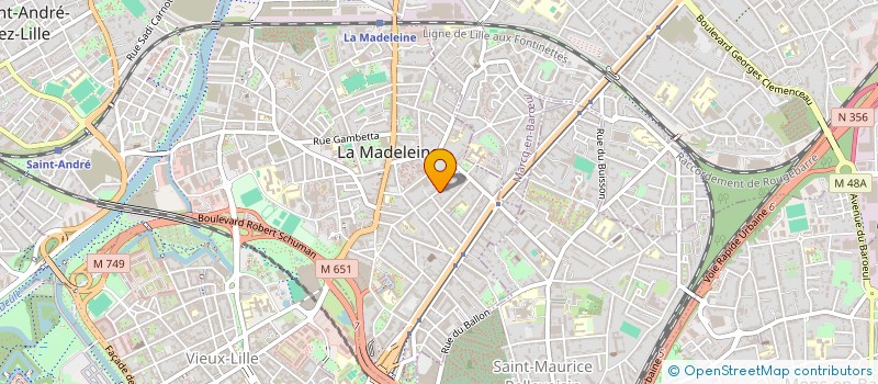 localisation de l'entreprise MADAME ELISABETH DEMAY à LA MADELEINE