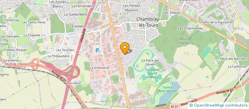 localisation de l'entreprise MADAME ELISABETH DEMONT  CHAMBRAY-LES-TOURS