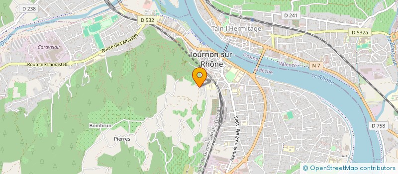 localisation de l'entreprise MADAME ELISABETH DEMONTEIL à TOURNON-SUR-RHONE