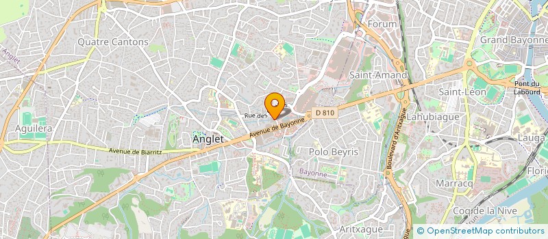 localisation de l'entreprise MADAME ELISABETH DENVIOLET  ANGLET