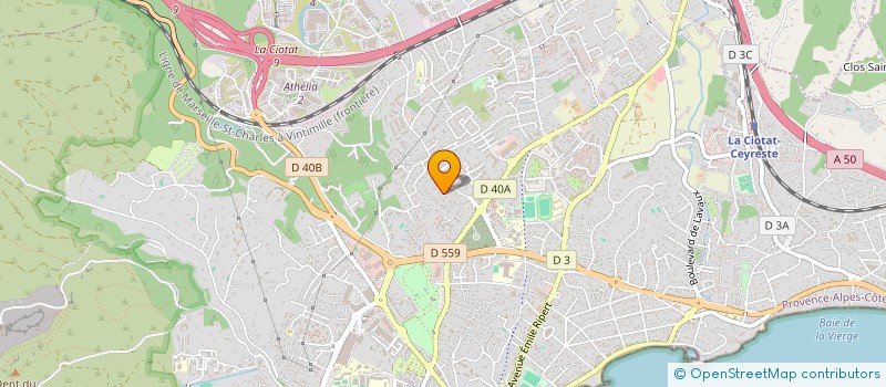 localisation de l'entreprise MADAME ELISABETH DERBESY à LA CIOTAT