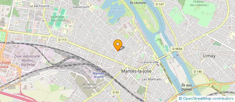 localisation de l'entreprise MADAME ELISABETH DESCHAMPS à MANTES-LA-JOLIE