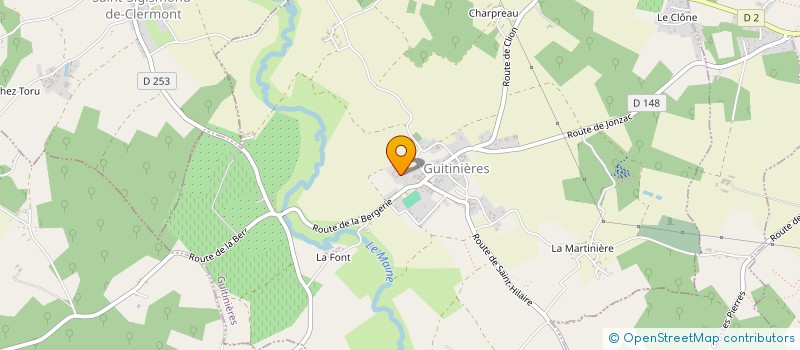 localisation de l'entreprise MADAME ELISABETH DESCUBES  GUITINIERES