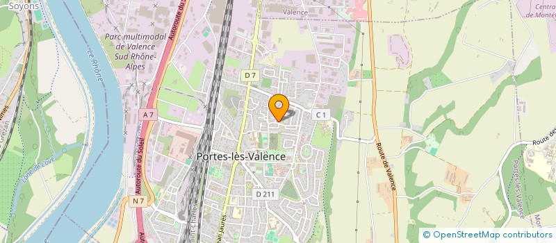 localisation de l'entreprise MADAME ELISABETH DIELMANN à PORTES LES VALENCE