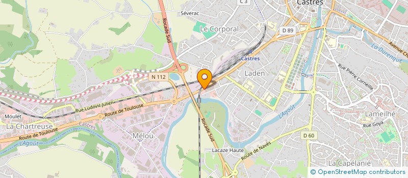 localisation de l'entreprise MADAME ELISABETH DIMON  CASTRES