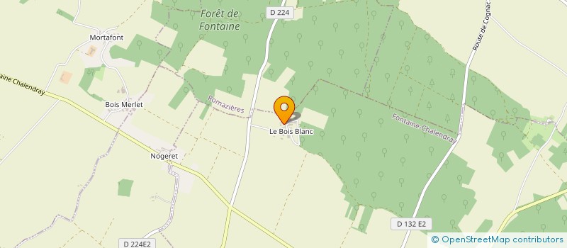 localisation de l'entreprise MADAME ELISABETH DOUSSET  FONTAINE-CHALENDRAY