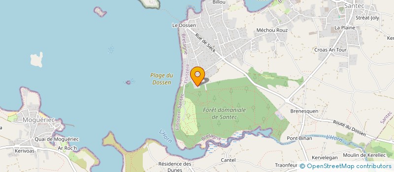 localisation de l'entreprise MADAME ELISABETH DRAPIER  SANTEC