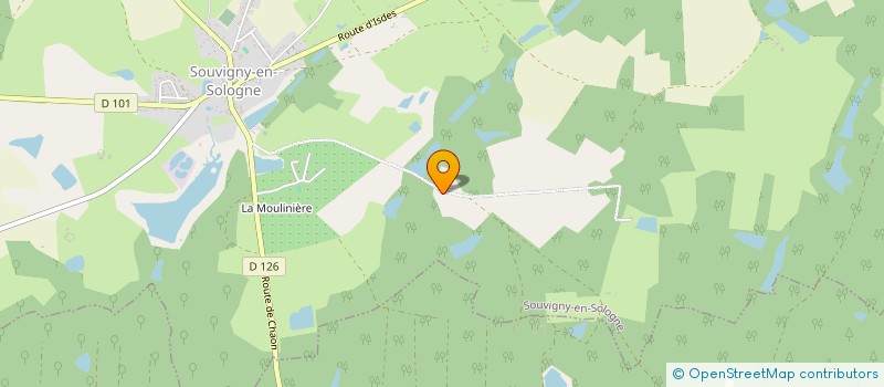 localisation de l'entreprise MADAME ELISABETH DU CHEYRON DU PAVILLON  SOUVIGNY EN SOLOGNE