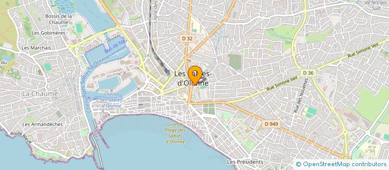 localisation de l'entreprise MADAME ELISABETH DUBOIS à LES SABLES D'OLONNE