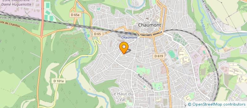 localisation de l'entreprise MADAME ELISABETH DUPONT à CHAUMONT
