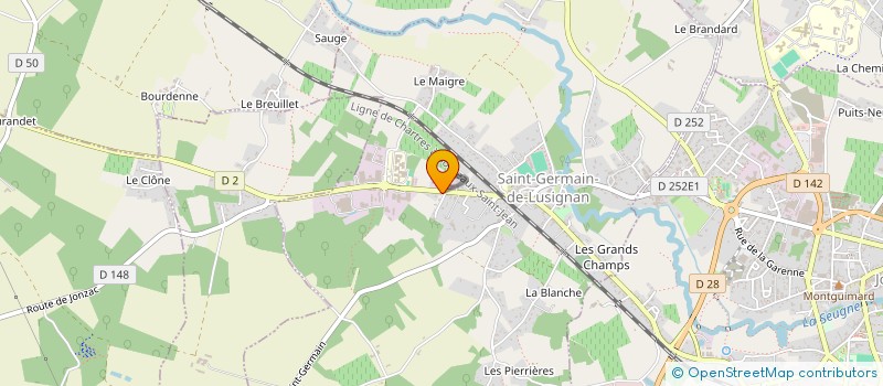 localisation de l'entreprise MADAME ELISABETH DUPONT à SAINT-GERMAIN-DE-LUSIGNAN