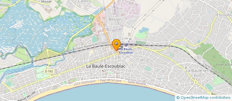 localisation de l'entreprise MADAME ELISABETH DUPRET à LA BAULE-ESCOUBLAC