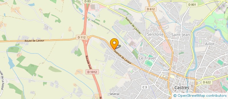 localisation de l'entreprise MADAME ELISABETH DURAND à CASTRES