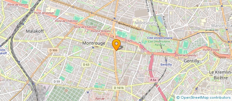 localisation de l'entreprise MADAME ELISABETH DYRION à MONTROUGE