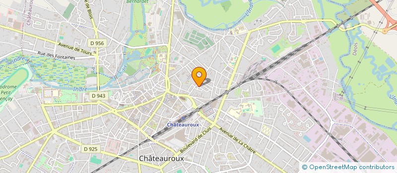 localisation de l'entreprise MADAME ELISABETH ESTEVE à CHATEAUROUX