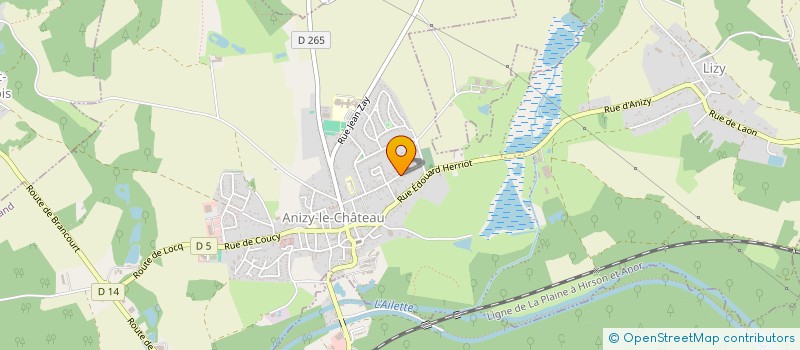 localisation de l'entreprise MADAME ELISABETH ESTEVES  ANIZY-LE-GRAND