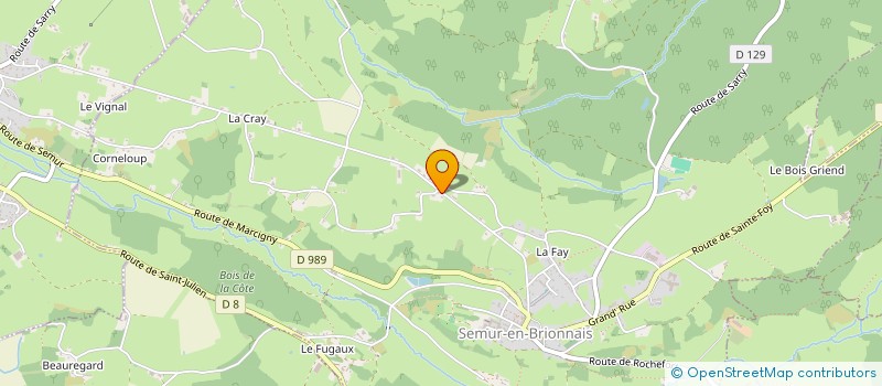 localisation de l'entreprise MADAME ELISABETH EYRIGNOUX  SEMUR-EN-BRIONNAIS