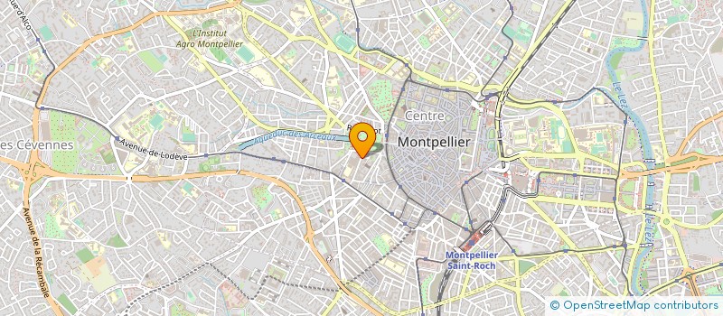 localisation de l'entreprise MADAME ELISABETH FABRE  MONTPELLIER
