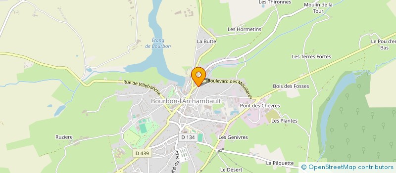 localisation de l'entreprise MADAME ELISABETH FABRE à BOURBON-L'ARCHAMBAULT