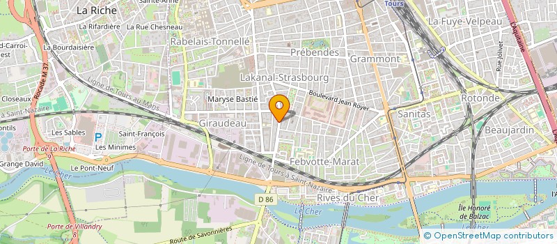 localisation de l'entreprise MADAME ELISABETH FAINSTEIN  TOURS