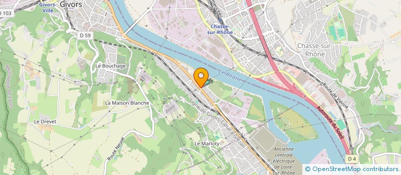 localisation de l'entreprise MADAME ELISABETH FAURE  GIVORS