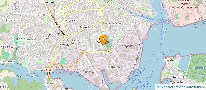 localisation de l'entreprise MADAME ELISABETH FAYET  LORIENT