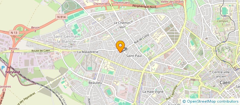 localisation de l'entreprise MADAME ELISABETH FEIST à CAEN