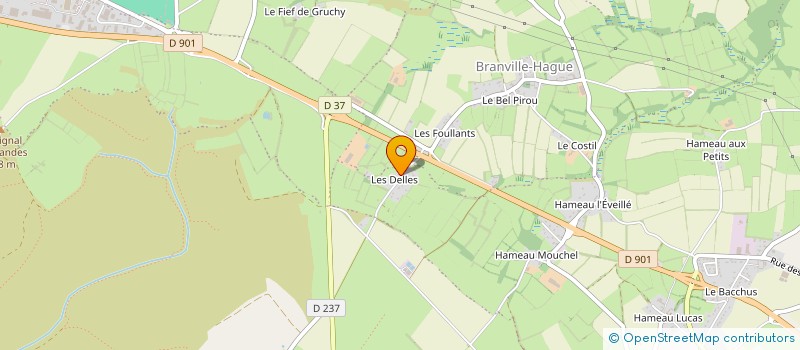 localisation de l'entreprise MADAME ELISABETH FEREY  LA HAGUE